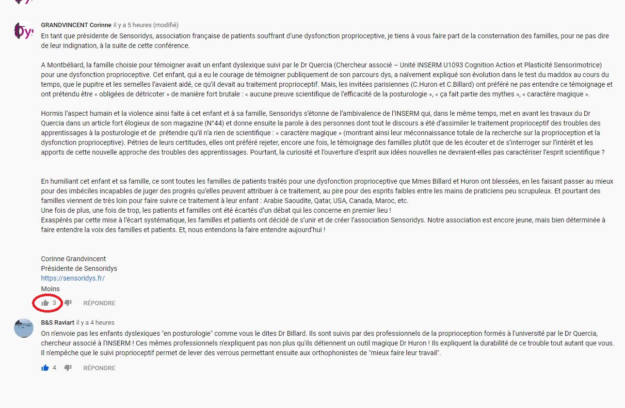 réponse youtube rouge